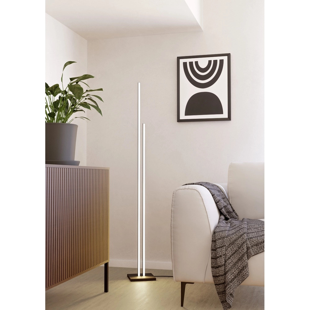 Lampadaire moderne Cannigiona Noir Eglo 9002759312343