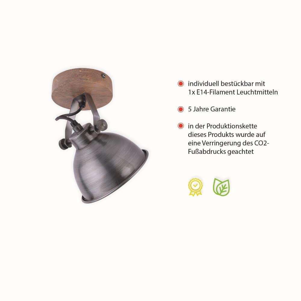 Plafonnier Samia célibataire Just Light 4043689957353