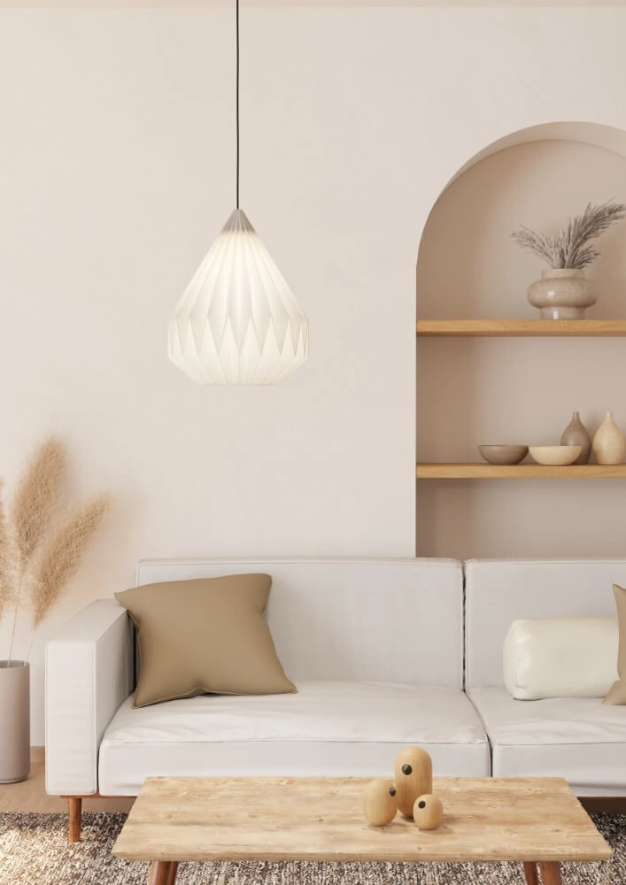 Lampe à suspension Japandi Minting Ø 31 cm Eglo 9002759439323