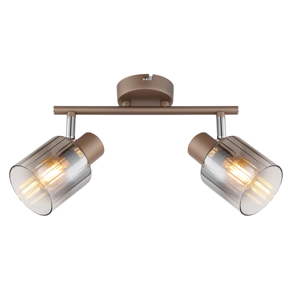 Lampe de plafond Walton 2-café marron clair Globo 9007371592173