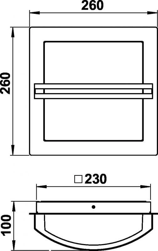 Applique Square 26 cm Albert 4007235262506