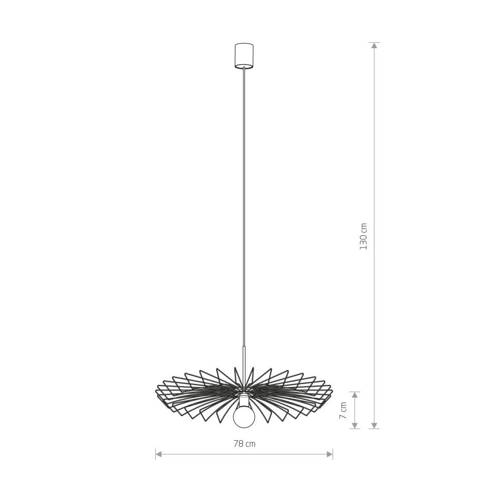 Grande lampe à fil Umbrella Ø78cm Lyora 5903139887397