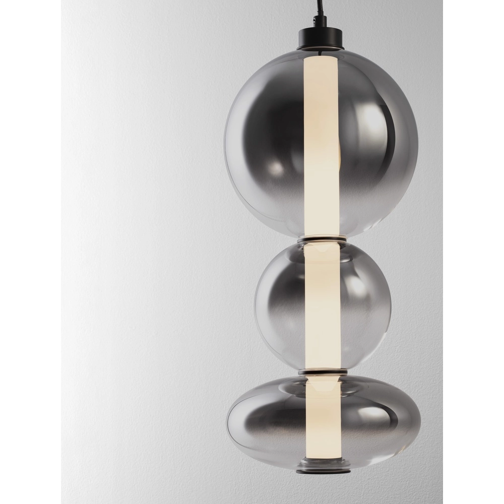 Suspension Bally Verre fumé 45,5 cm Lyora 5212017449160