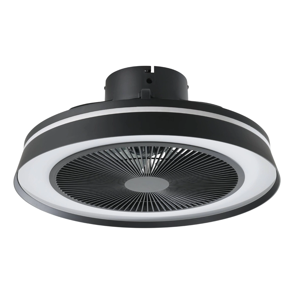 Ventilateur de plafond noir Vallonia Ø 48cm