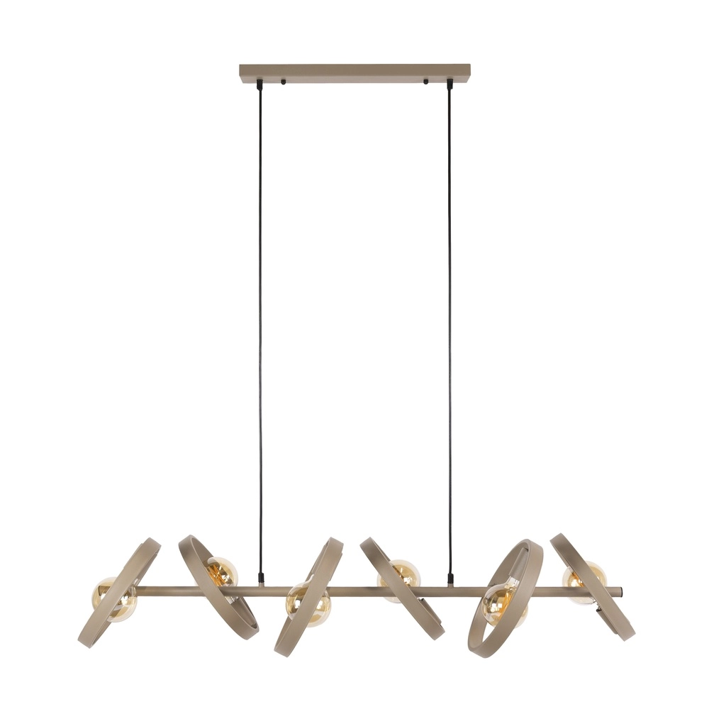 Table à manger à anneaux suspendus Hover sable - Ø 26cm Lyora 8716803513358