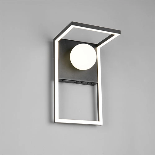 Lampe murale de conception Arola Noir Trio 4017807683530