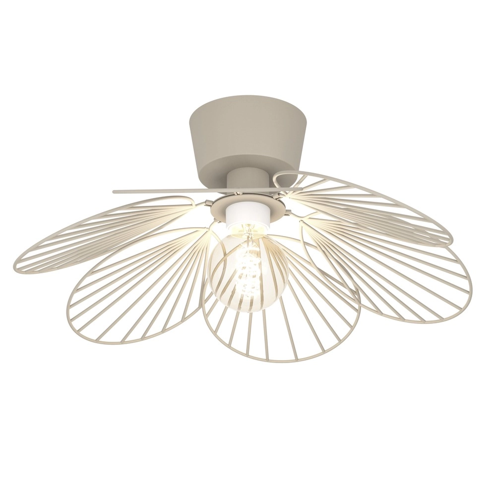 Lampe de plafond Binacua brun sable Ø 45 cm