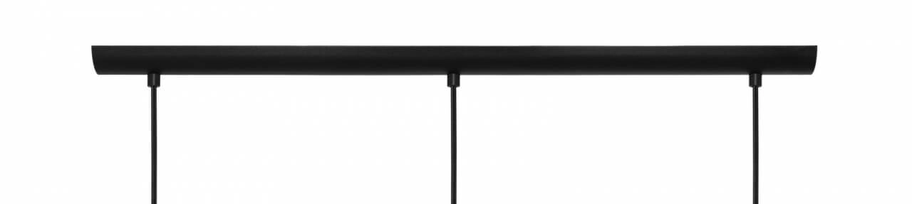 Lampe à suspension en verre Keyns 3 lumières noir avec verre fumé Eglo 9002759324674