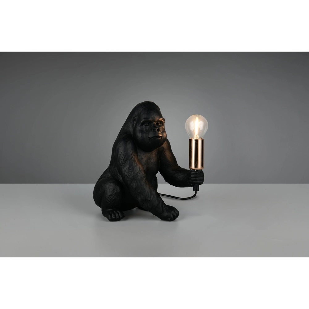 Lampe de table Kong Singe Noir Trio 4017807668186
