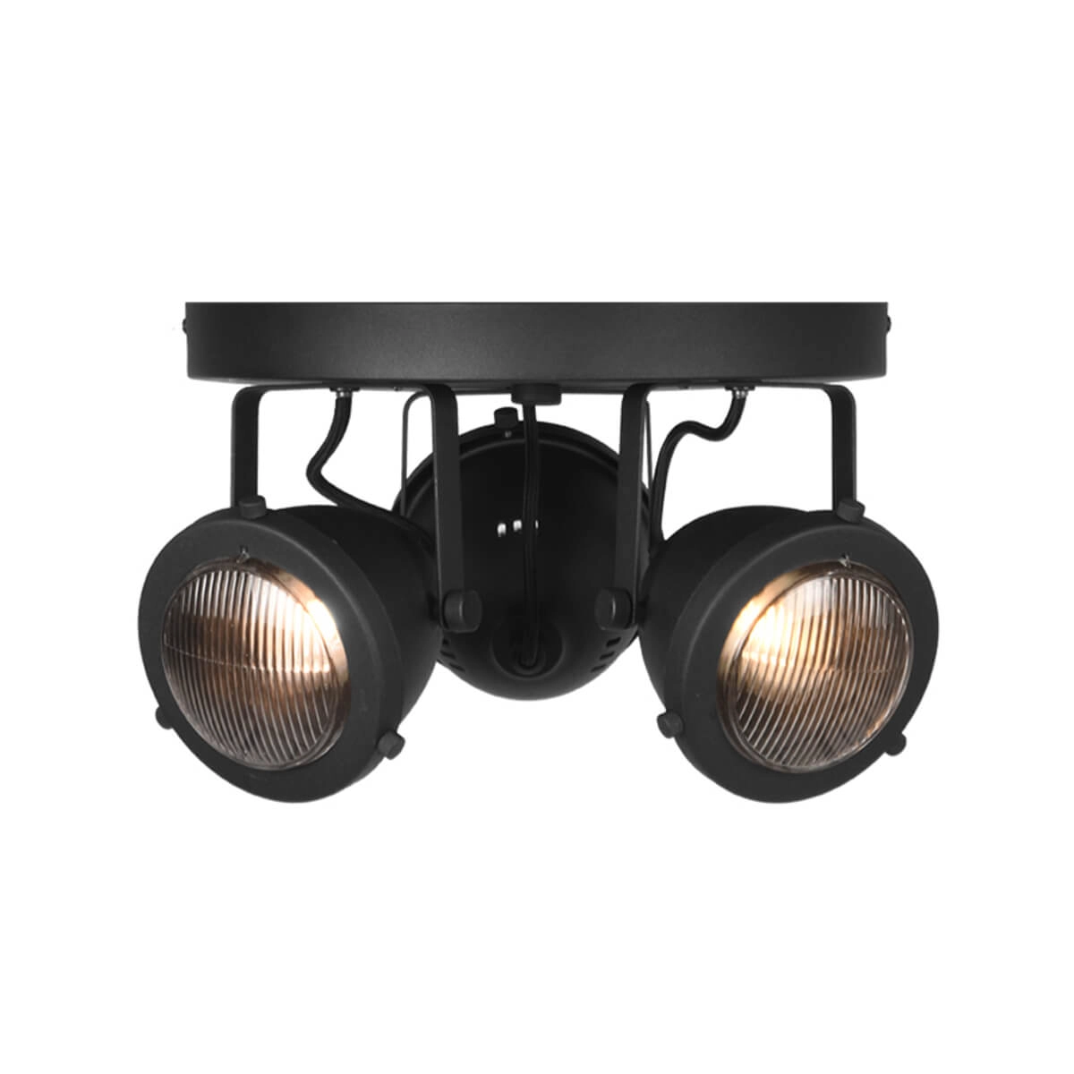 Local industriel Moto led 3 lumières noir