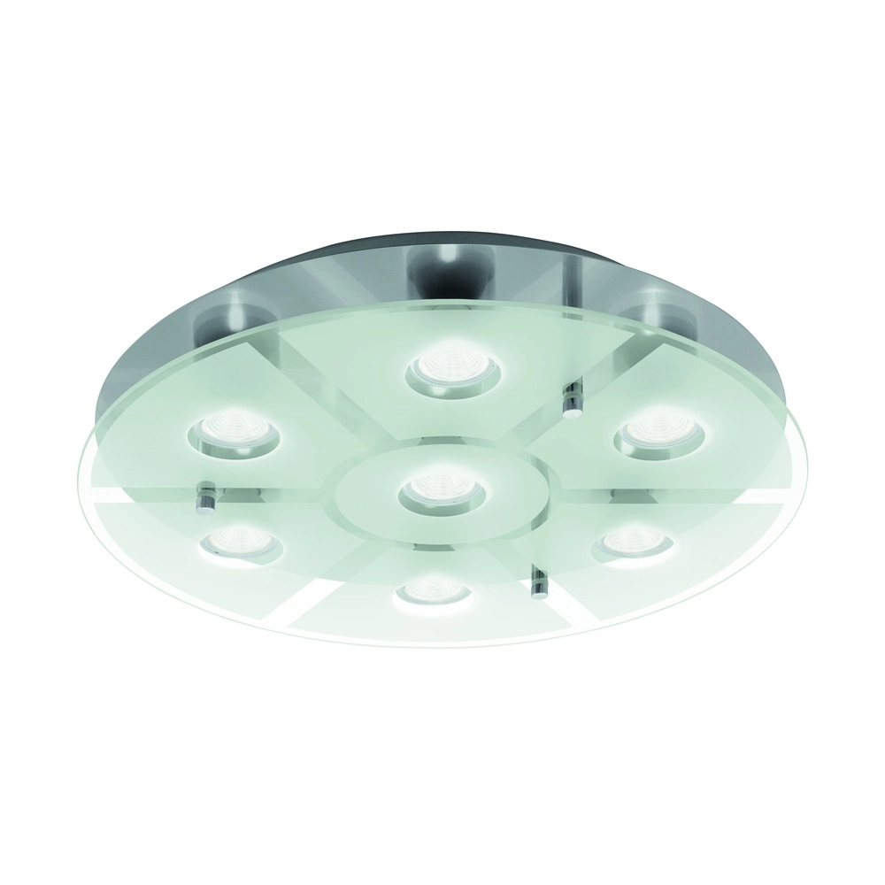 Lampe de plafond Cabo-Sd nickel rond