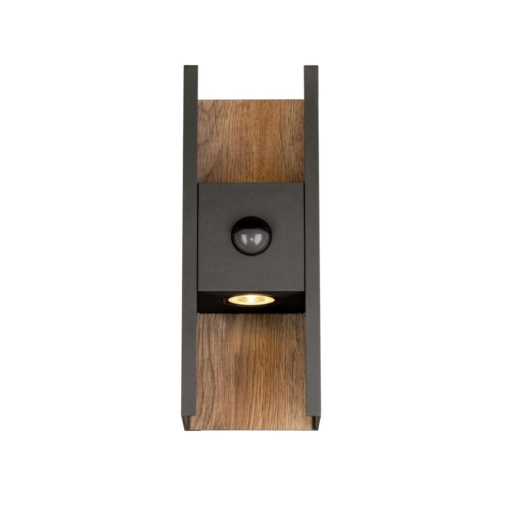 Spot mural Flatt anthracite avec capteur SLV 4024163306478