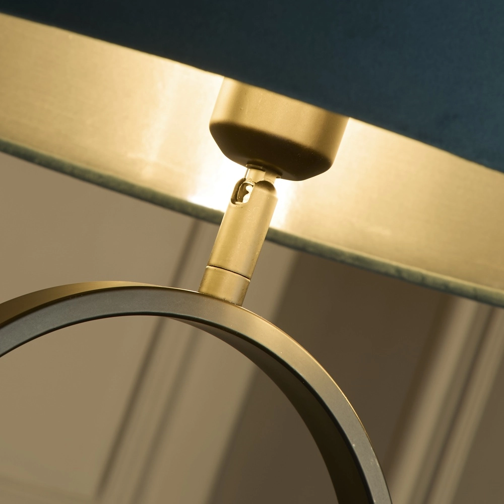 Lampadaire Modish noir avec capuche verte bleue Searchlight 5053423307596