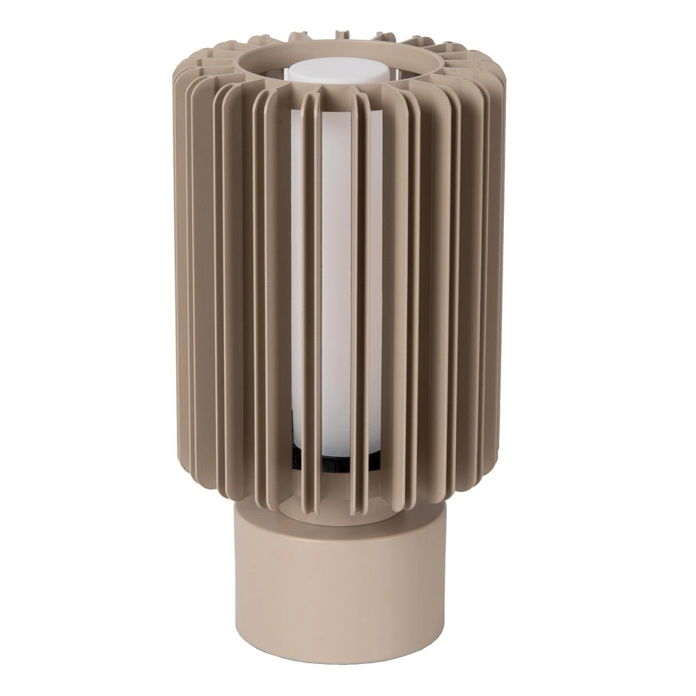 Lampe de table Lambres Ø 15 cm taupe