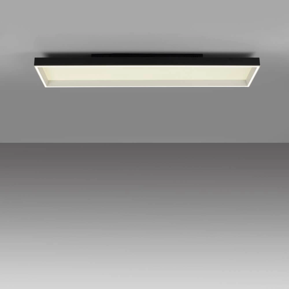 Plafonnier noir Q-Magong rectangulaire Paul Neuhaus 4012248384626