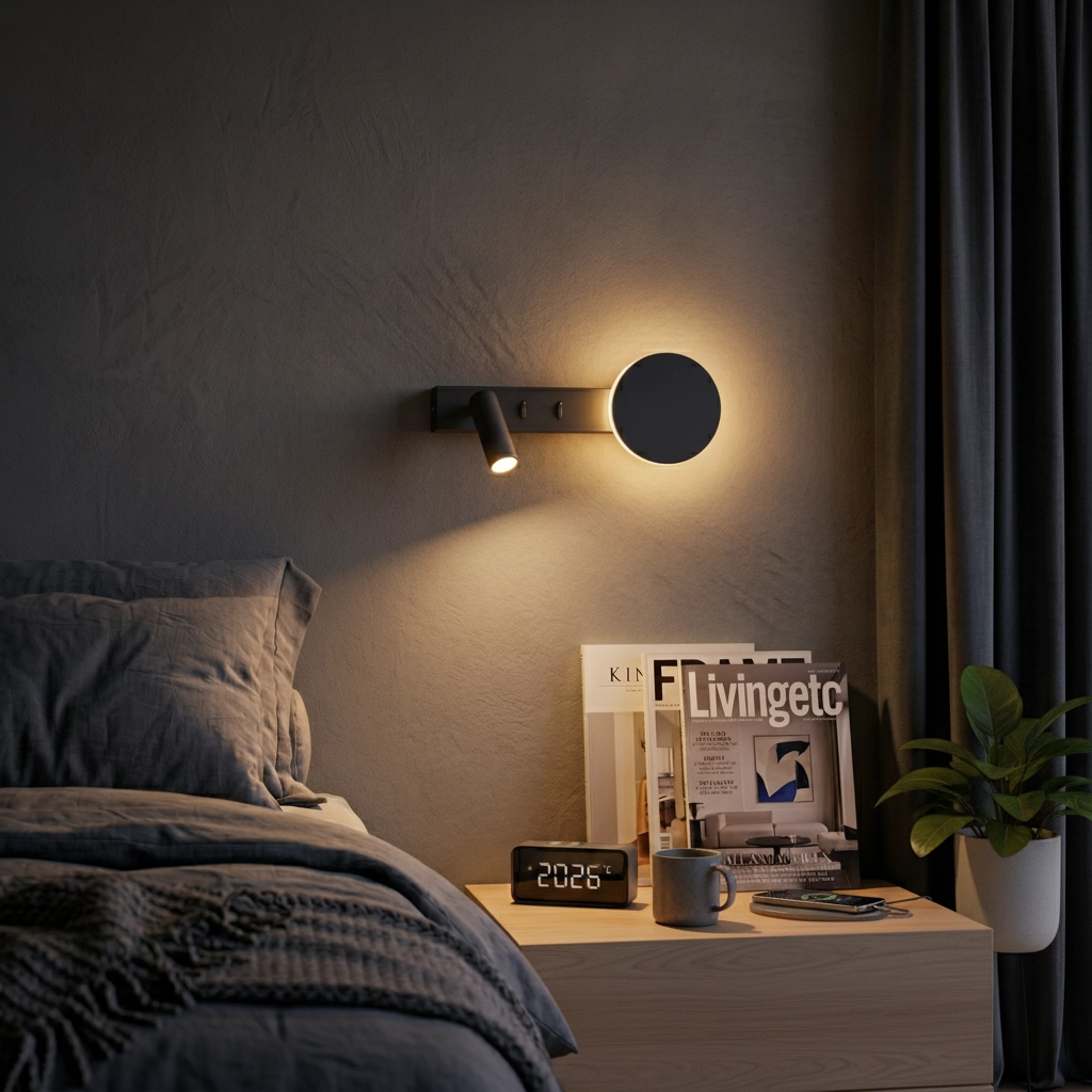 Lampe de chevet Noima noir