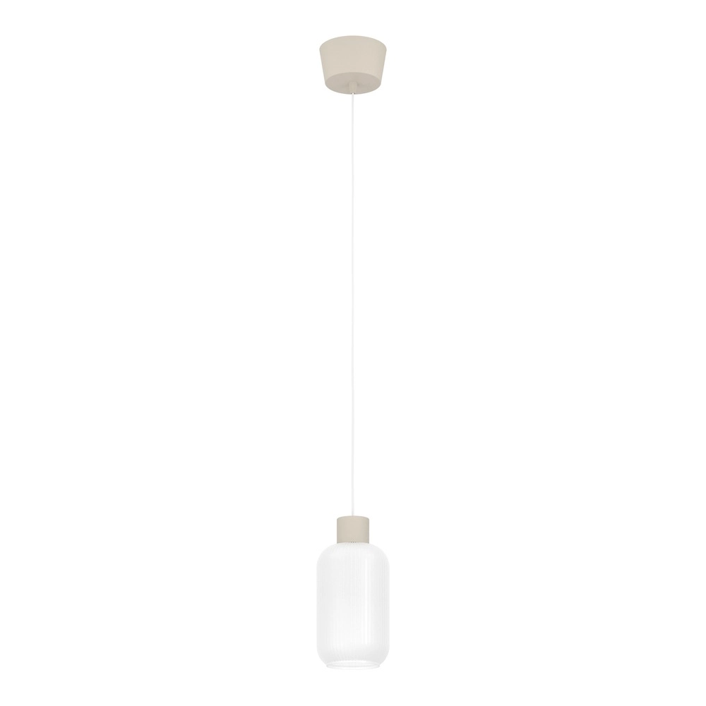 Lampe pendante de conception Dasmina brun sable avec blanc Ø 13 cm Eglo 9008606406296