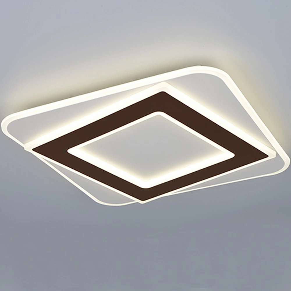 Lampe de plafond Yomi marron moka carré Trio 4017807704273