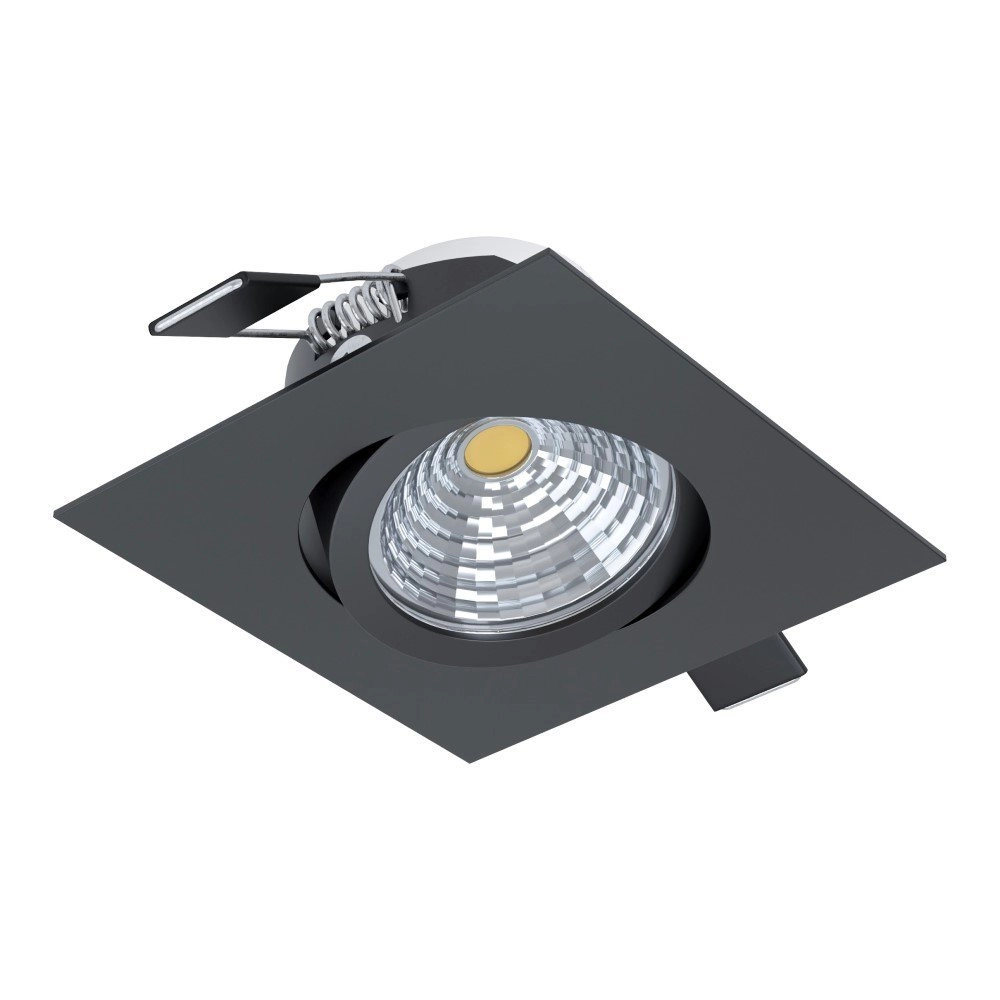 Spot LED réglable Saliceto carré - 6w - 2700K noir