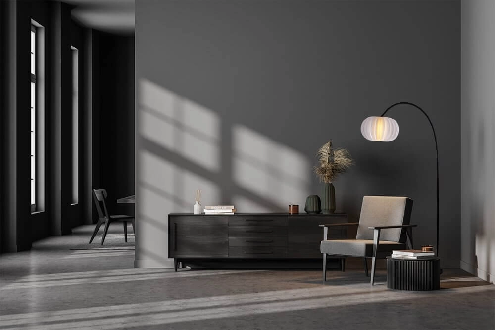 Lampe à arc design Arena avec capuche blanche Masterlight 8718121304182