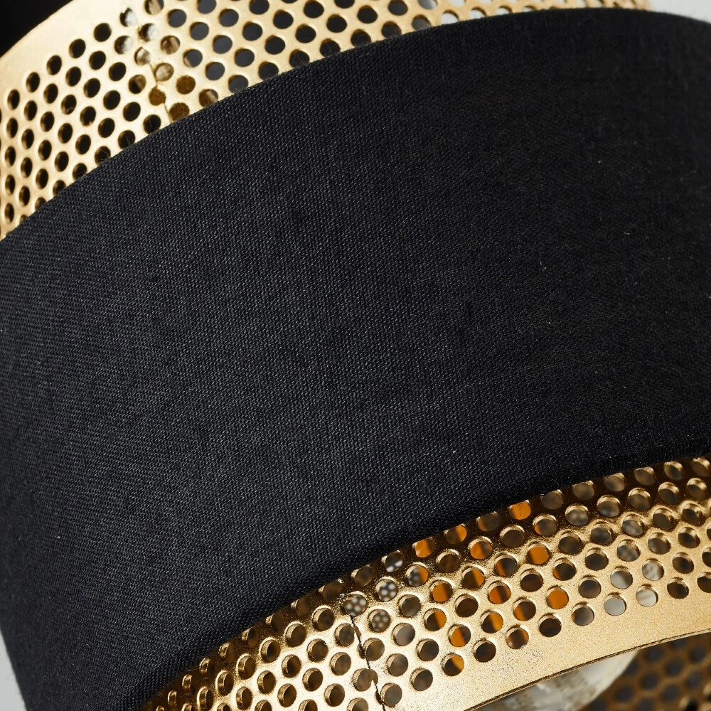 Applique noire et dorée Grove 1 lumière Brilliant 4004353424106