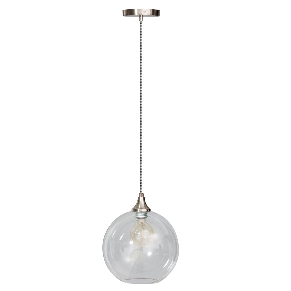 Lampe à suspension robuste Calvello 30cm gris métallisé ETH 8719075182475