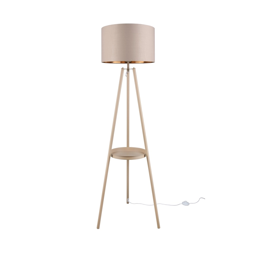 Lampe de pied Colette brun sable Trio 4017807715422