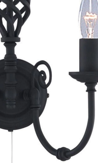 Applique noire Zanzibar Searchlight 5013874218735