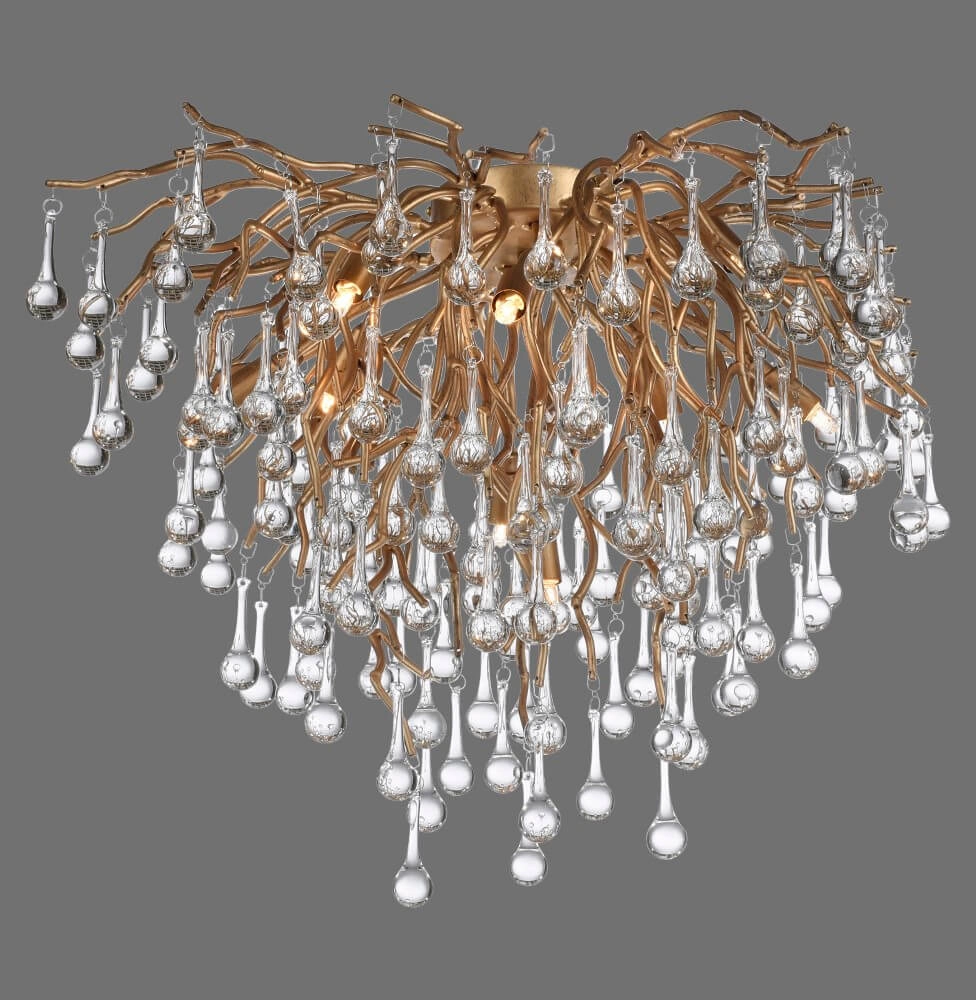 Lustre Icicle laiton 50cm Paul Neuhaus 4012248352083