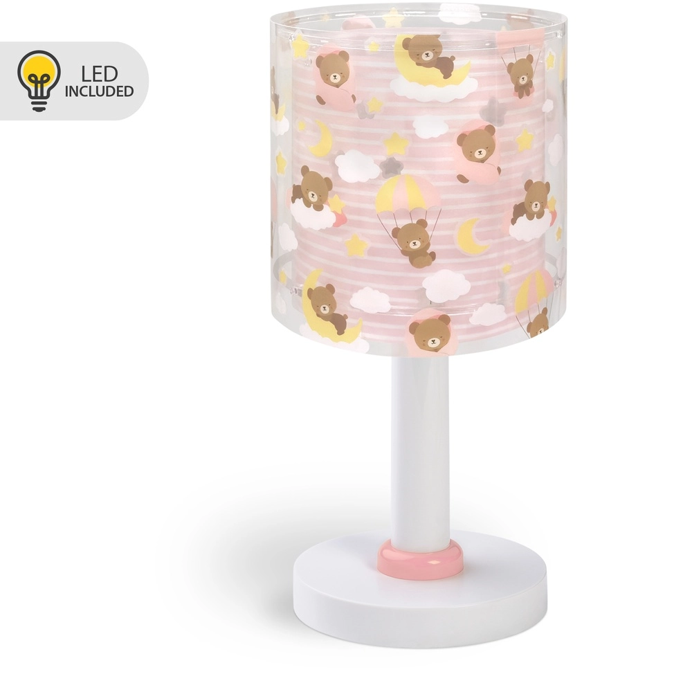 Lampe de table pour chambre d’enfant Baby Teddy rose Lampe de table pour chambre d’enfant Baby Teddy rose
