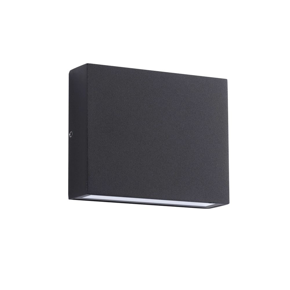 Spot mural épuré Tick Plaquette haut et bas noir Lyora 5212017453631