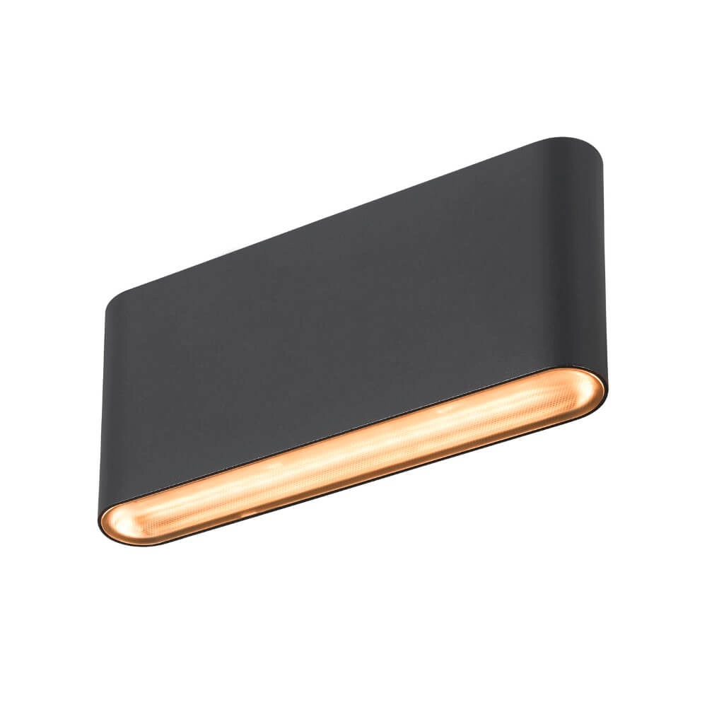 Spot mural LED Oval 18 Haut et bas - noir SLV 4024163273442