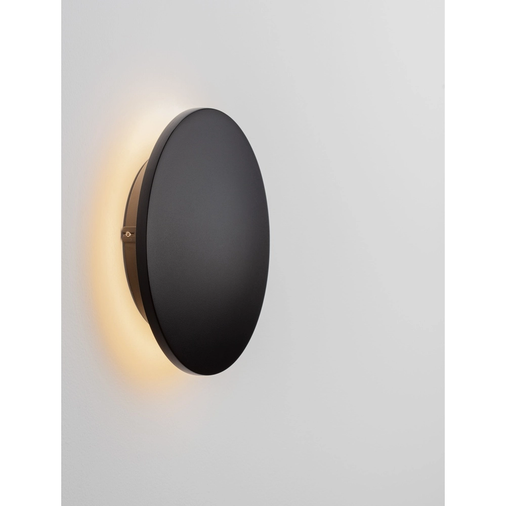 Applique murale ronde Copper noir Ø 18cm