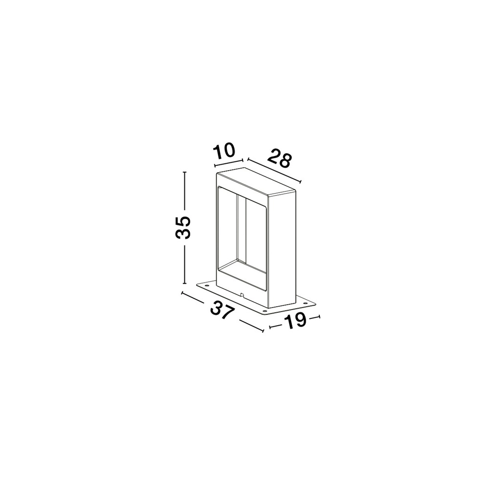 Lampe de jardin design Cairo 35cm Lyora 5212017440495