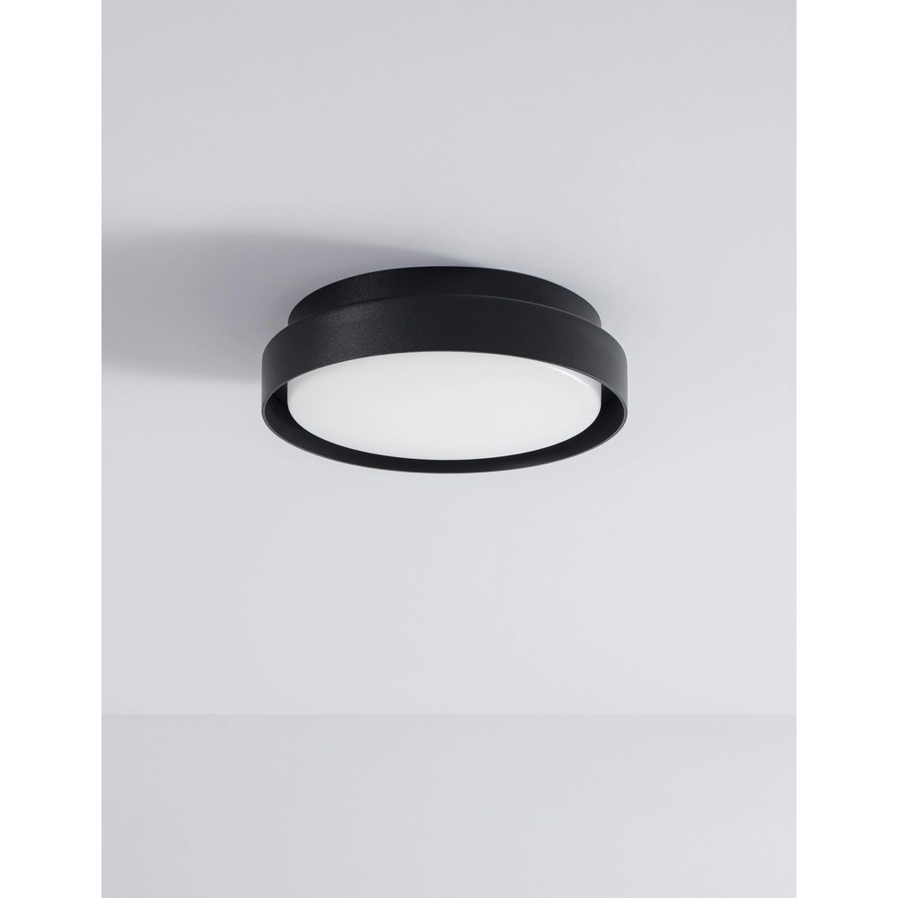 Plafonnier Oliver Ø 27cm anthracite Lyora 5212017428172