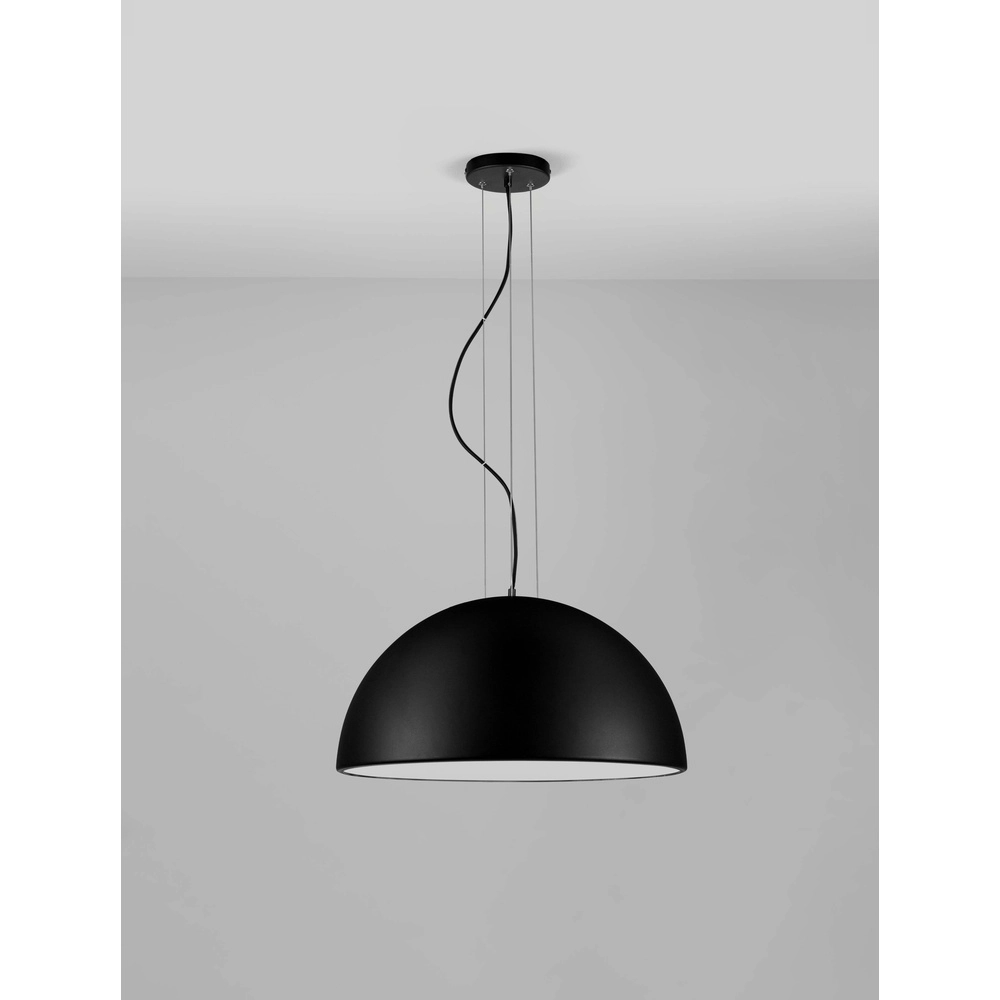 Suspension élégante Tholos noir Ø 60cm Lyora 5212017457899