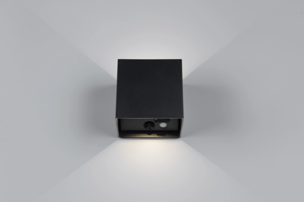 Applique murale rechargeable Genie Noir avec capteur Trio 4017807636376