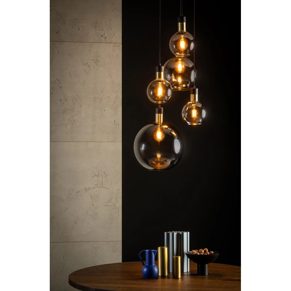 Lampe suspendue à 5 lumières Julius Verre fumé Lucide 5411212343451