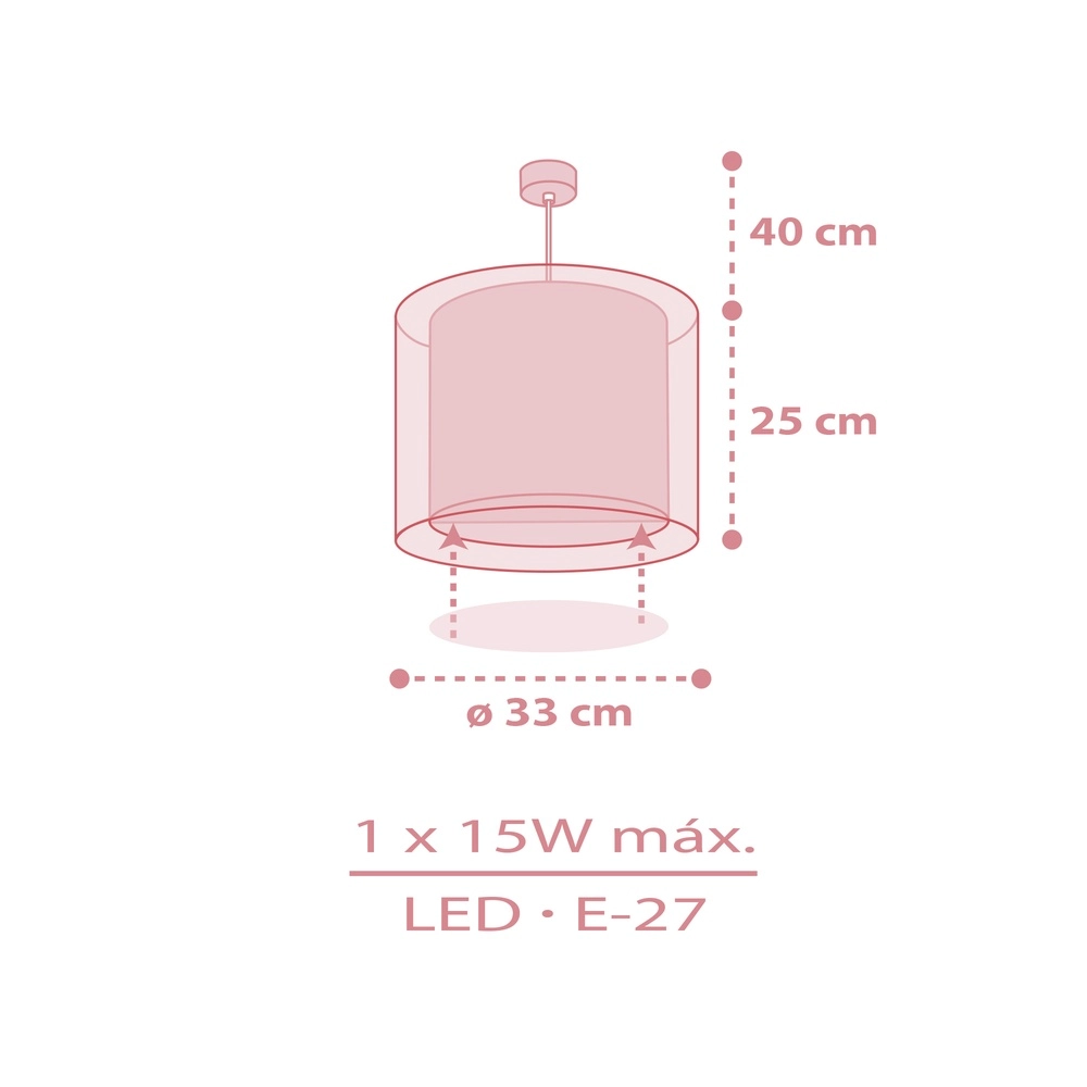 Suspension chambre d’enfant Baby Teddy rose Dalber 8420406415727