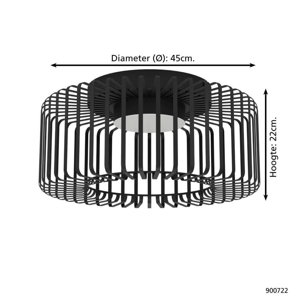 Plafonnier Ginestrone-Z Conception Ø 45 cm Eglo 9008606270491
