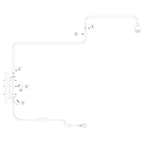 Lampe murale noire Bloeba avec un chapeau en liège Ø40cm Steinhauer 8712746180510