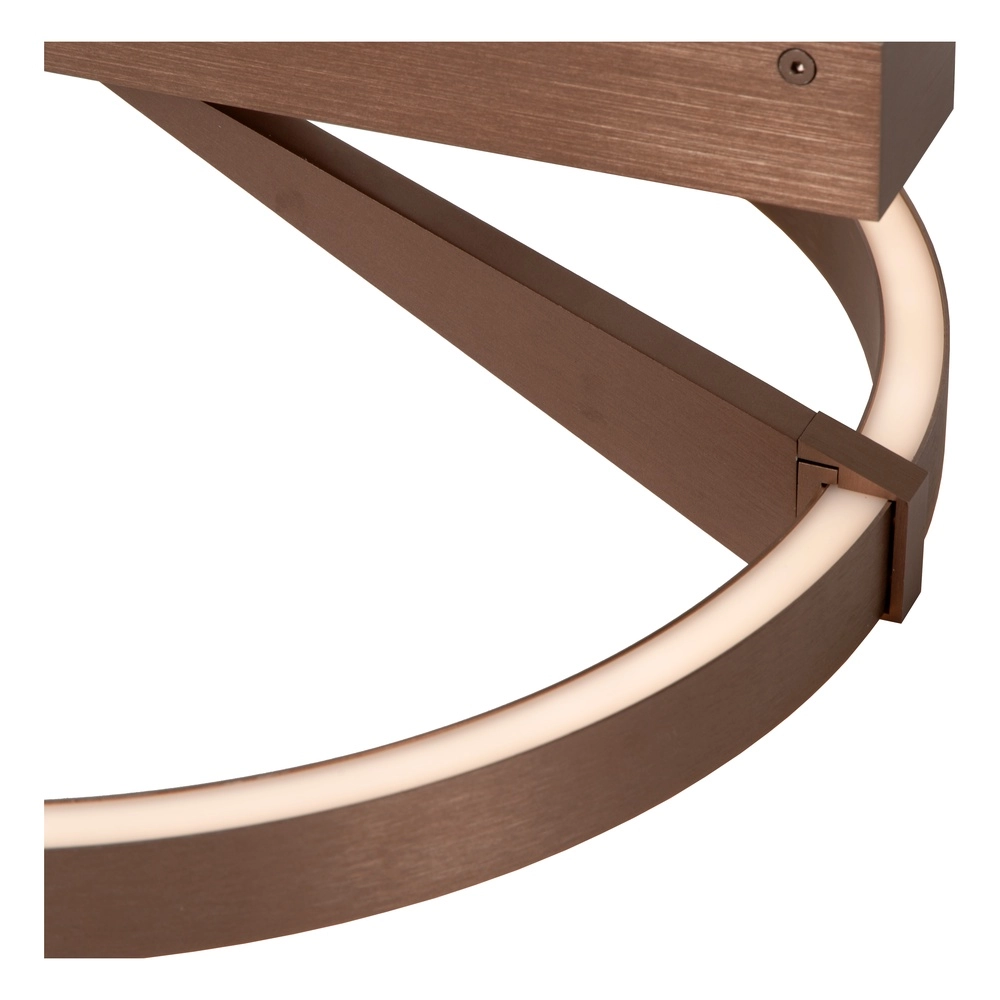 Lampe de plafond à design Applause Ø 40cm - café brun - avec télécommande Premium by Lucide 5411212221797