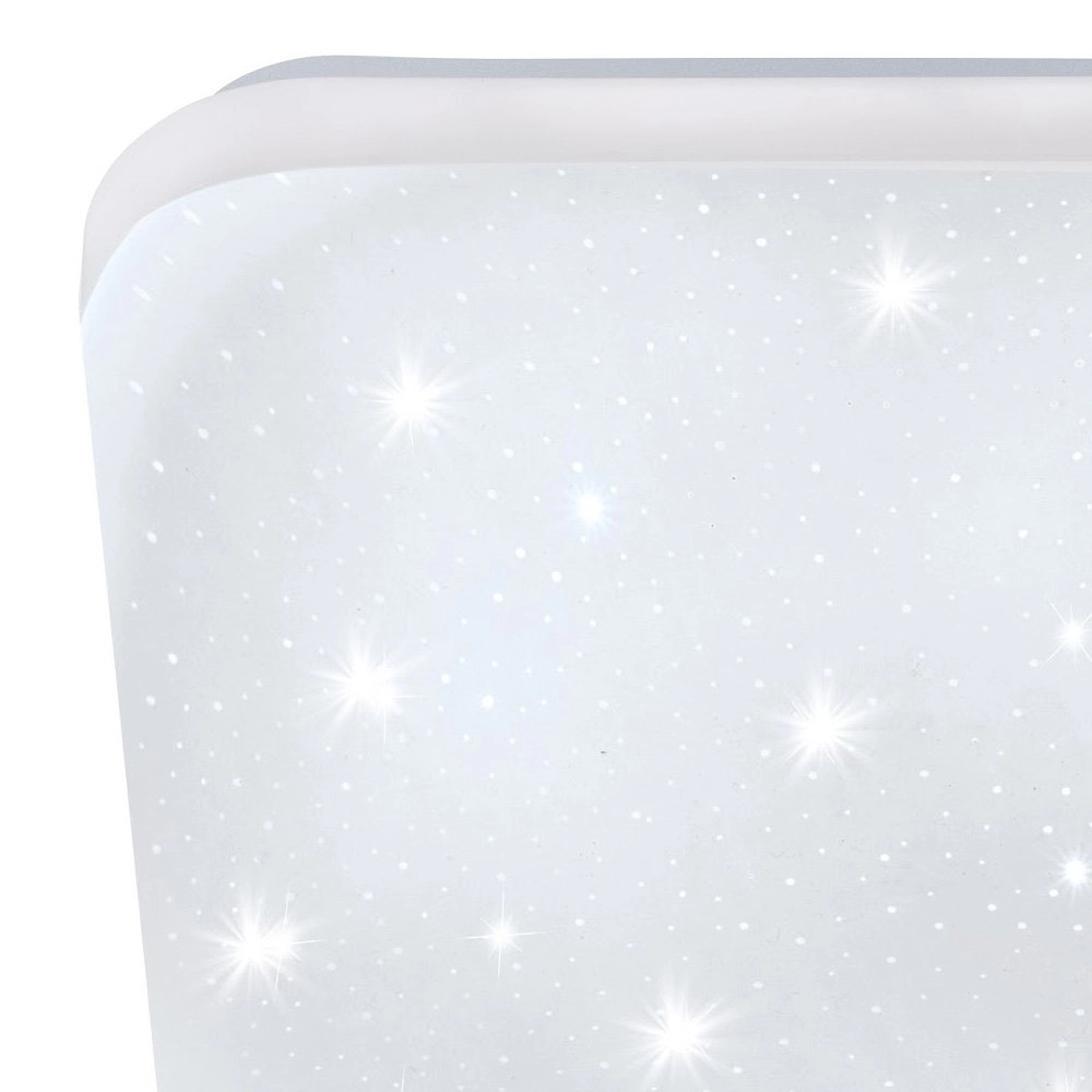 Lampe de plafond Frania-S 33cm - Blanc effet étoile 3000K Eglo 9002759978822