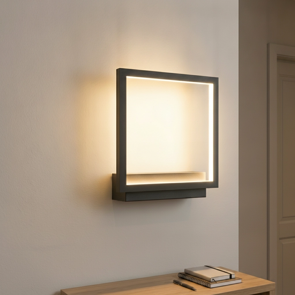 Lampe de table Cornice Design noir