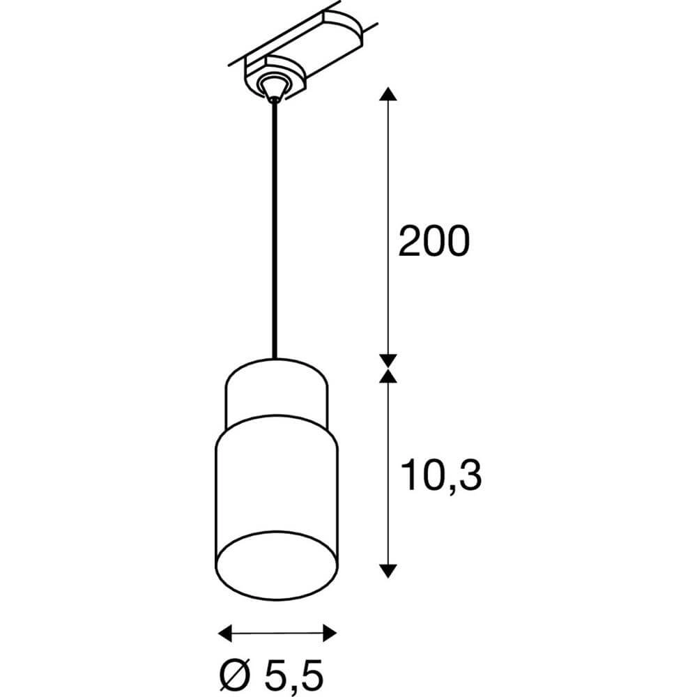 Navette pour le train Puri 2.0 Tube Noir-Or 3 phases SLV 4024163294508