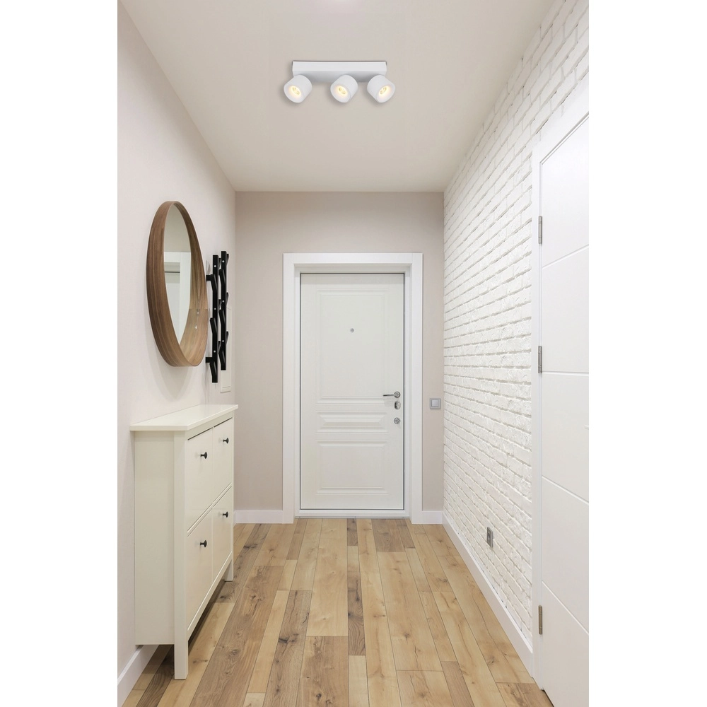 Lampe de plafond élégante Rae Blanc à 3 lumières Globo 9007371453641