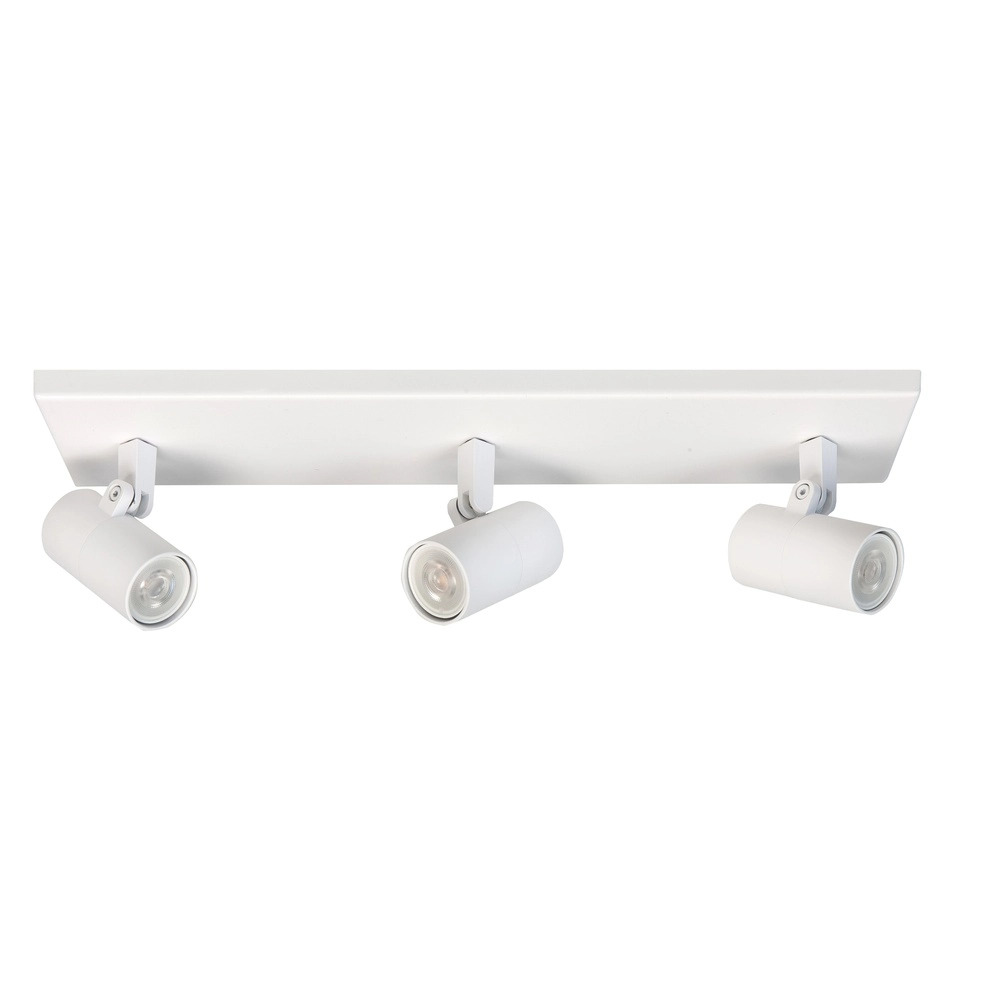 Spot apparent blanc Piccolo 3 feux droits