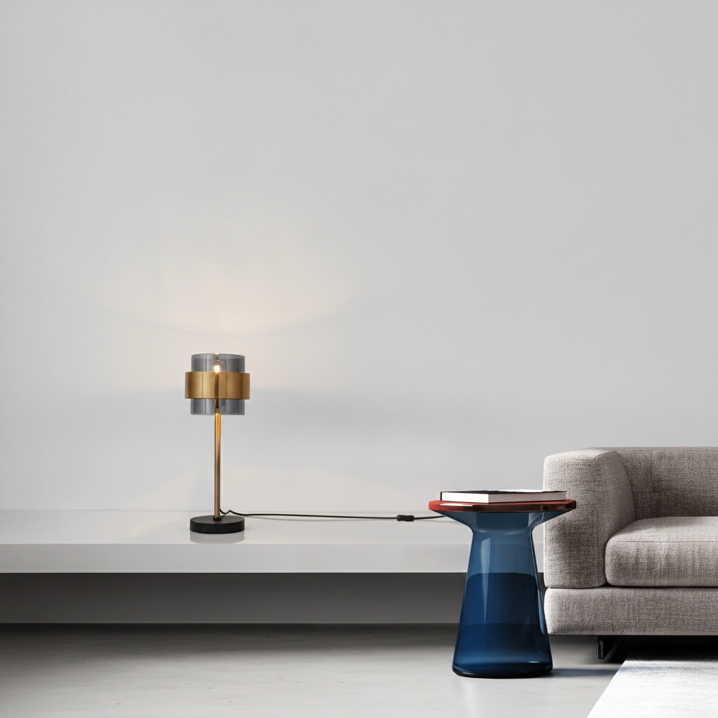 Lampe de table Sianna noir avec or