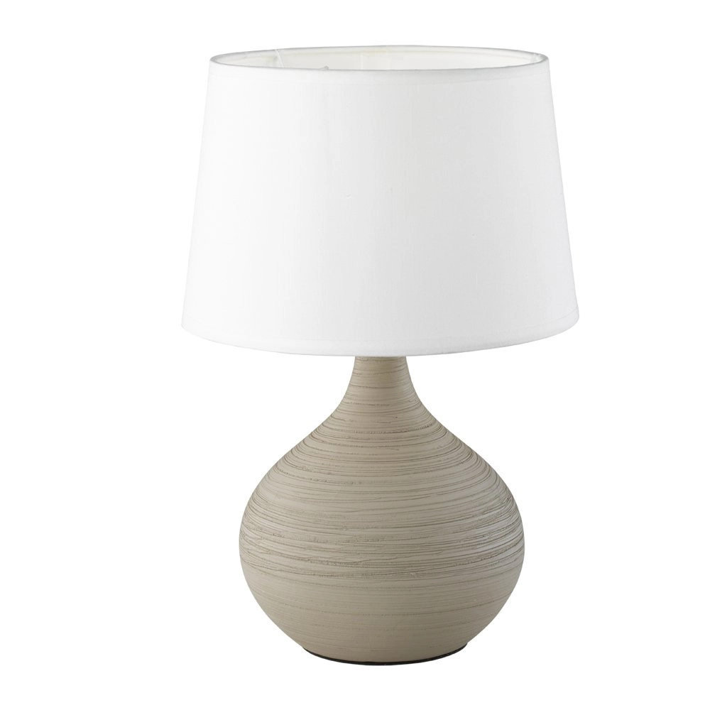 Lampe de table Martin Cappuccino 29 cm avec du blanc Lampe de table Martin Cappuccino 29 cm avec du blanc