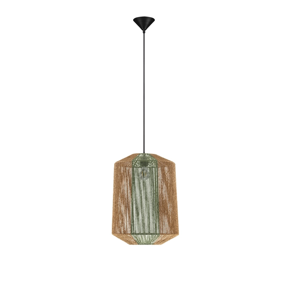 Suspension Dena Ø 38cm marron avec vert Lyora 5212017477293